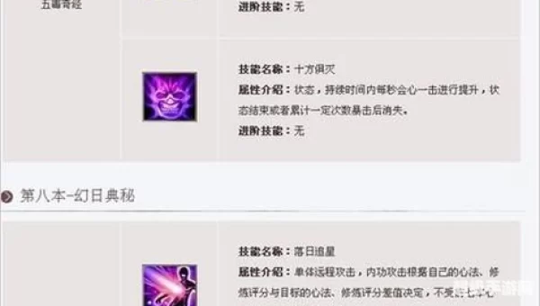 新天龙八部唐门技能