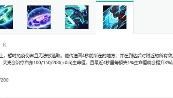 LOL艾克技能