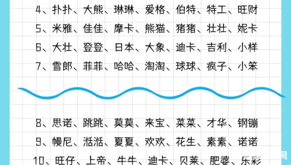 梦幻宠物名字